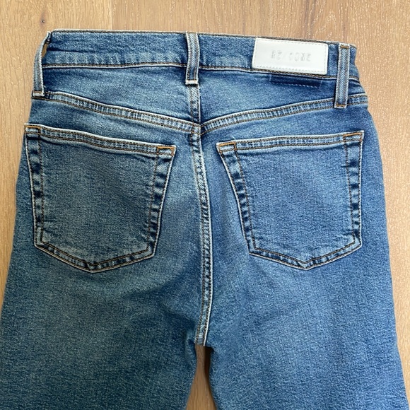 Re/Done classic stovepipe ankle length medium blue jeans - Picture 6 of 7